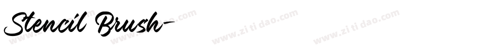 Stencil Brush字体转换